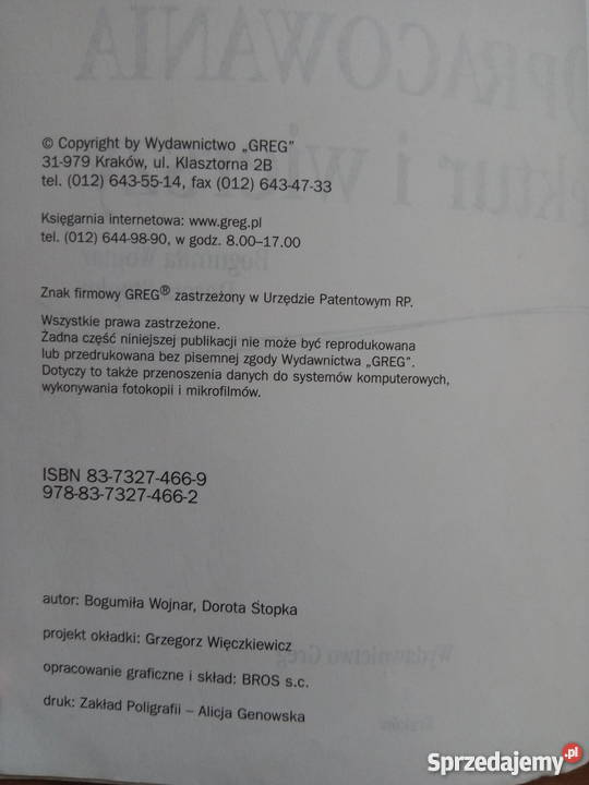 Opracowania lektur i wierszy gimnazjum