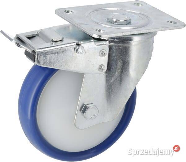 Koło z podstawą skrętną i hamulcem 160 mm Kamionna