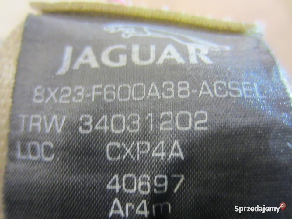 pas bezpieczeństwa środek tył jasny jaguar xf Szczecin