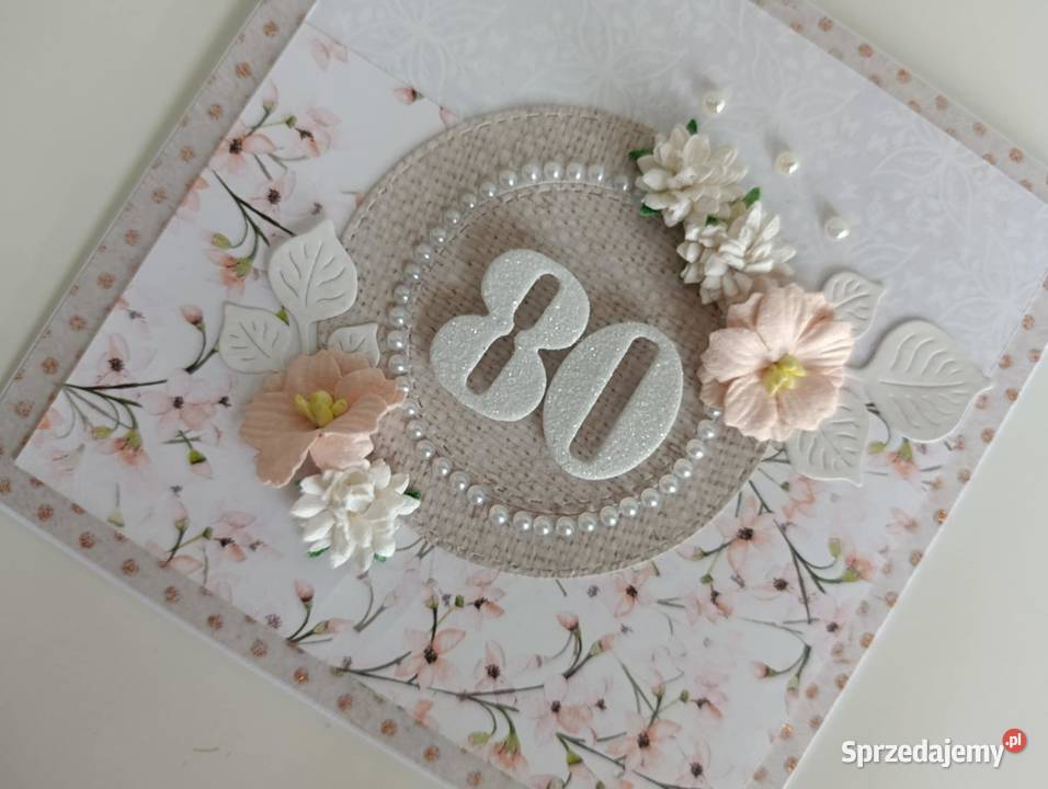 Elegancka Kartka ręcznie robiona urodzinowa łódzkie Łódź sprzedam