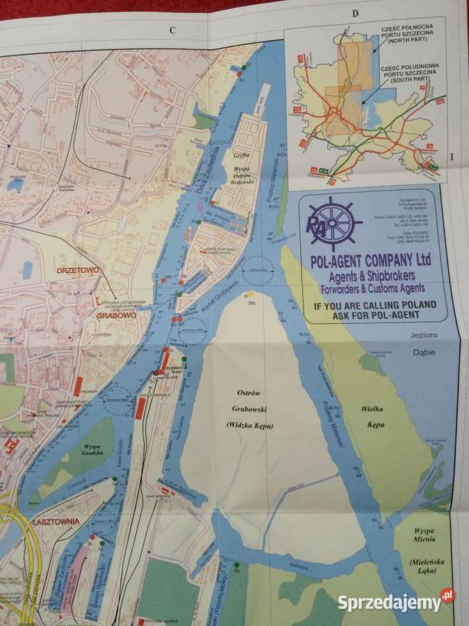 2538 Polish Ports Szczecin Mapa zachodniopomorskie