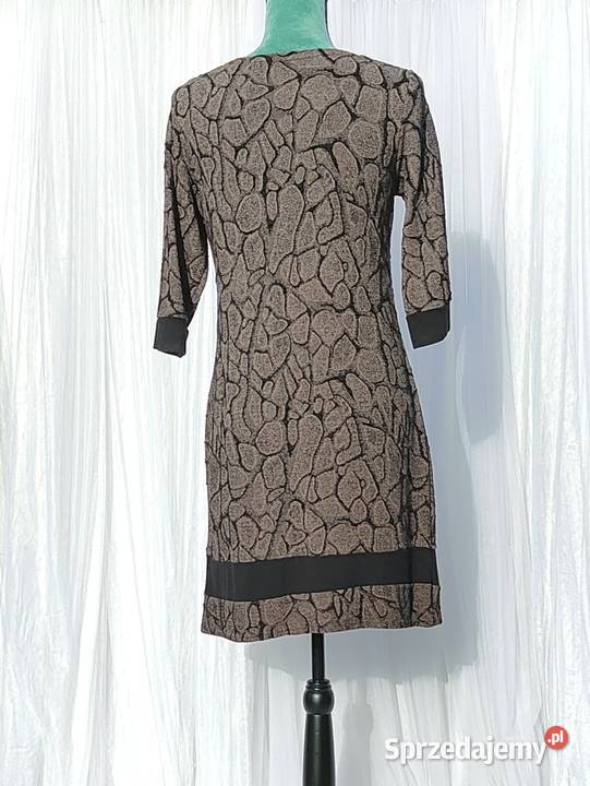 Prosta sukienka 40 L 42 XL czarna szara beżowa zachodniopomorskie Szczecin sprzedam