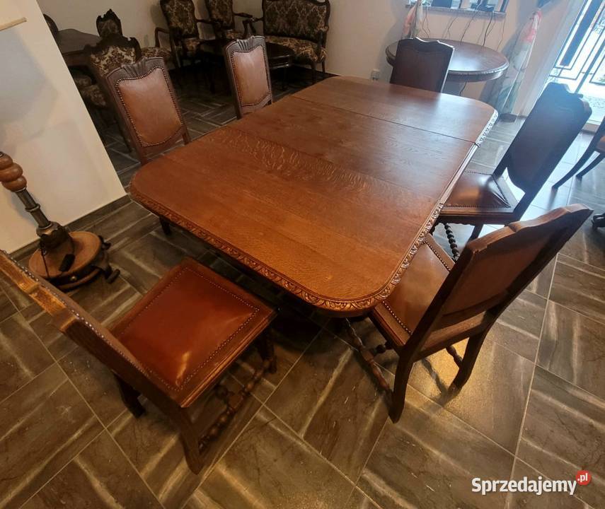 STÓŁ i 6 KRZESEŁ Nysa