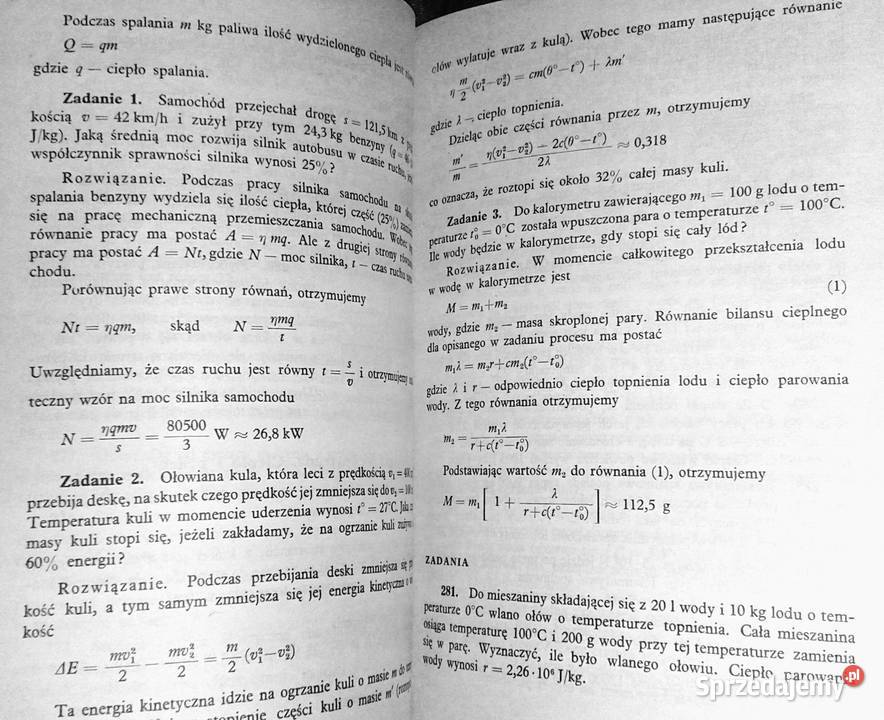 Zadania z fizyki S U Gonczarenko miękka sprzedam