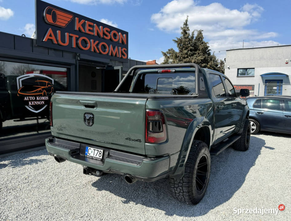 Dodge RAM FV23 Zmodyfikowany LPG SPORT LIFT Duży zielony Bydgoszcz