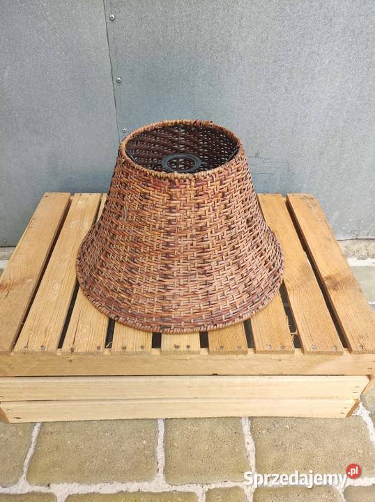 Stylowy abażur wiklinowy styl boho rustykalny Podkałek
