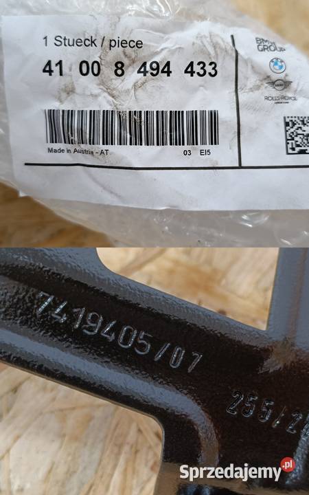 BMW 3 G20 G21 ŚLIZG MOCOWANIE BŁOTNIKA LEWY Pleszew