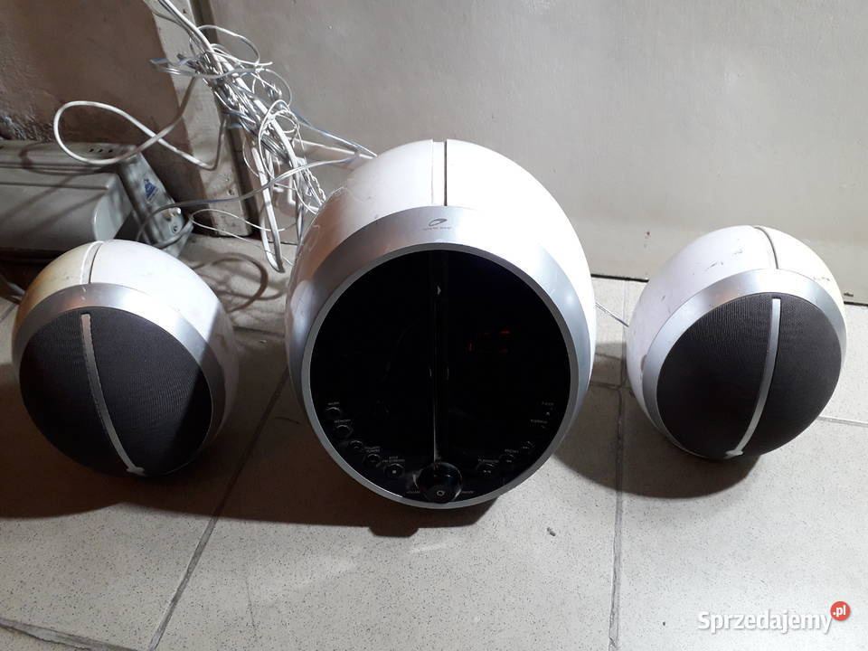 Oryginalne okrągłe radio CD głośniki Słuchawki i głośniki Warszawa