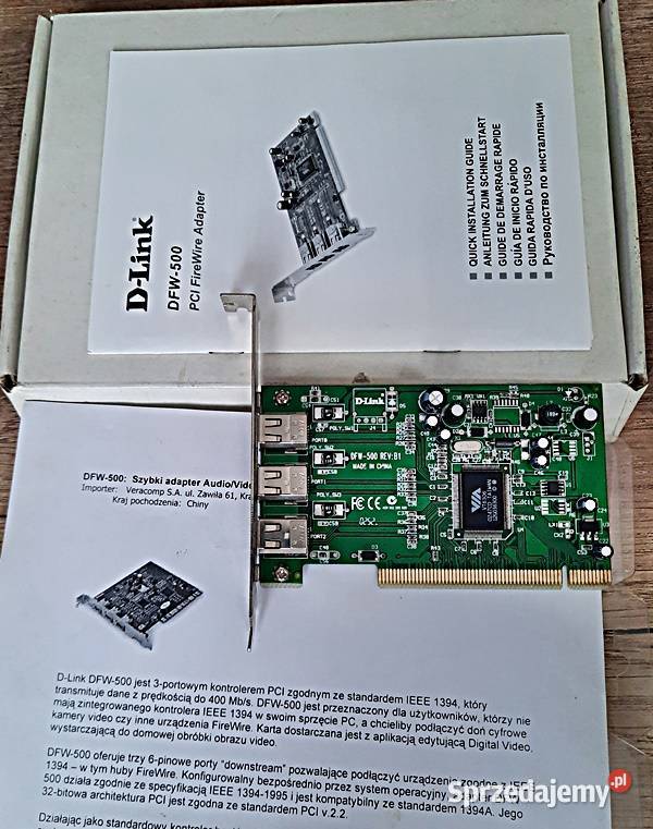 Adapter Audio Video DFW500 DLink wielkopolskie Ostrów Wielkopolski