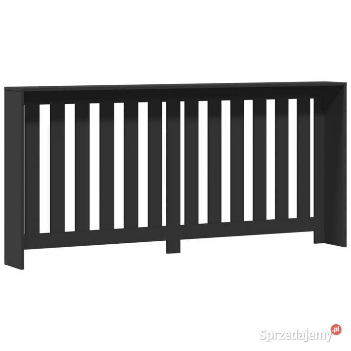 Osłona na grzejnik czarna 175x20x82 WM852754 Warszawa