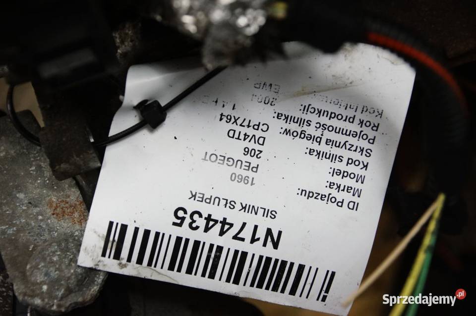SILNIK SŁUPEK PEUGEOT 206 14 HDI 206 2004 Lipno