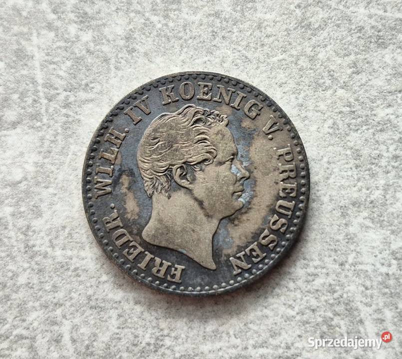 46 NIEMCY srebro 25 Silbengroschen 1842 r łódzkie Wola Kruszyńska