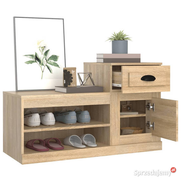Szafka na buty dąb sonoma 100x42x60 materiał Warszawa sprzedam