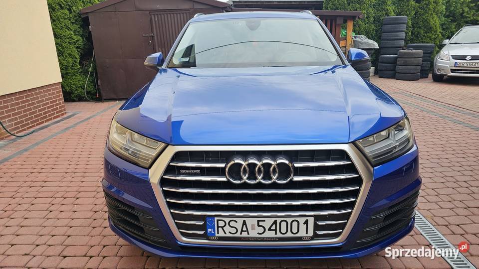 Audi Q7 II 30 TDI 218 SLine 2017R Salon 1 Wł 2 przyciemniane szyby podkarpackie Zarszyn