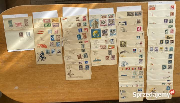 Kolekcja kopert FDC z lat 19521990 Filatelistyka Lublin