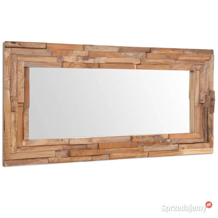 Lustro dekoracyjne drewno tekowe 120 x 60 Warszawa sprzedam