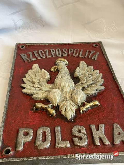 TABLICA Z GODŁEM RZECZYPOSPOLITEJ POLSKIEJ małopolskie Kraków