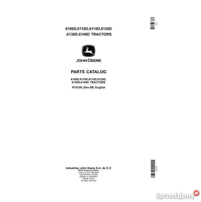 JOHN DEERE 6100D 6110D 6115D 6125D 6130D 6140D Kielce
