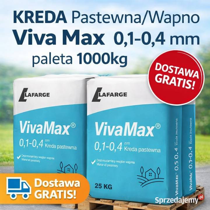KREDA PastewnaWapno Viva 0104 mm paleta 1000 Olsztyn