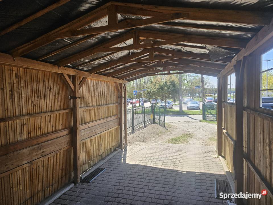 Wiata 3 x 55 drewniana solidna śląskie Tychy