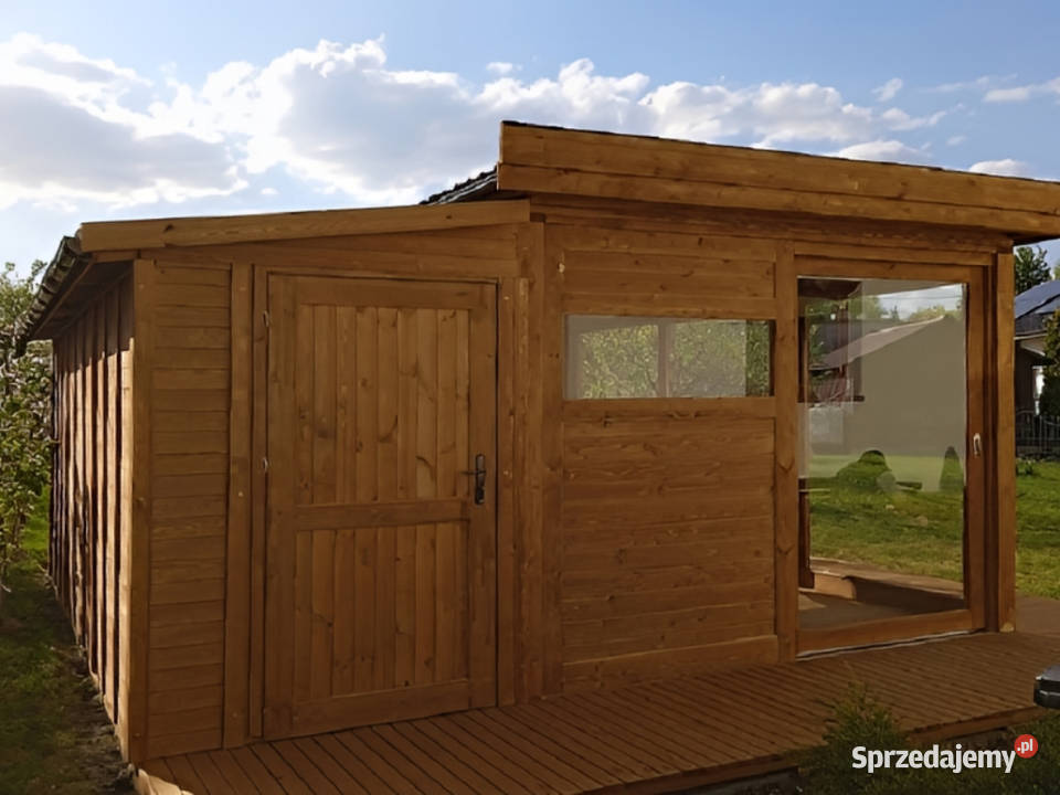 ALTANA 21 SZKLANA Z PRZYBUDÓWKĄ OGRODOWA DOMEK Parzymiechy