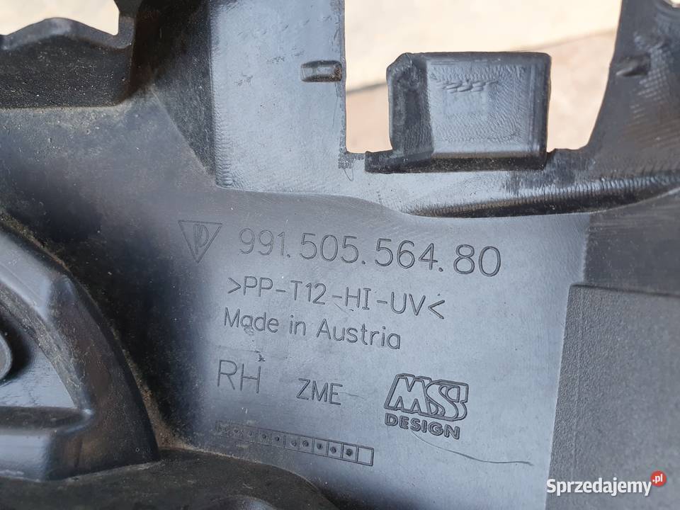 PORSCHE 991 911 KRATKA PRAWA ZDERZAKA PRZÓD wielkopolskie Międzychód