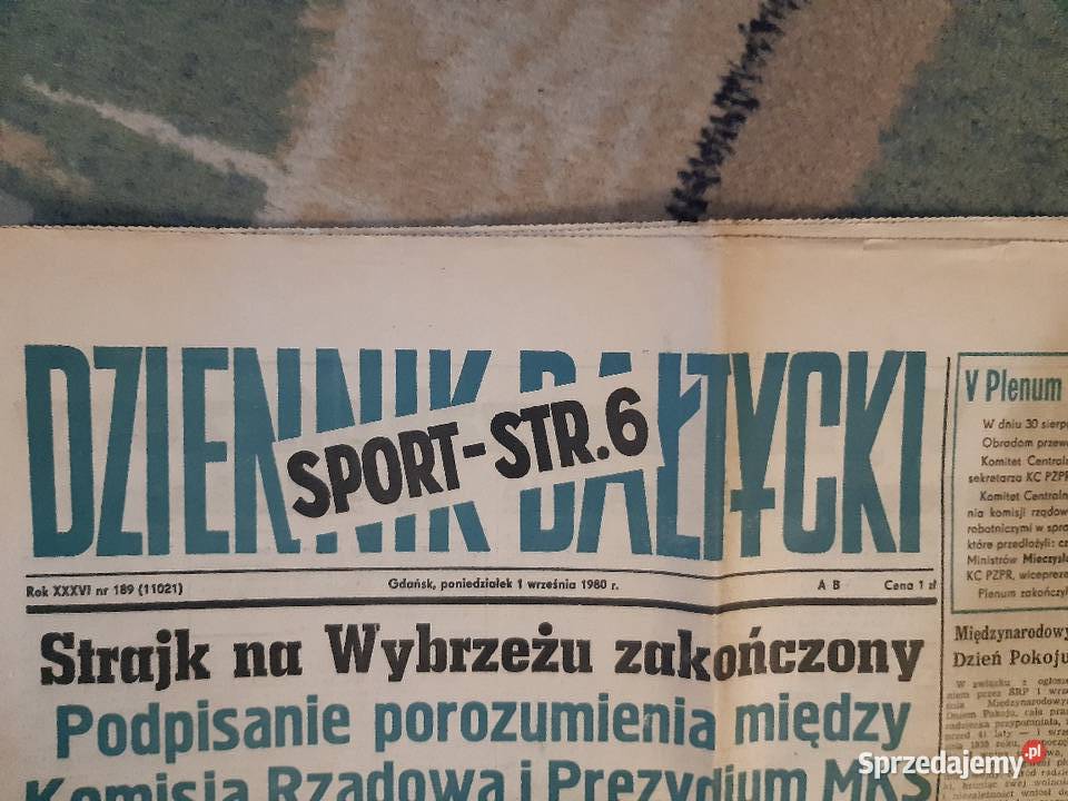 gazeta Dziennik Bałtycki z 1980r Łomża