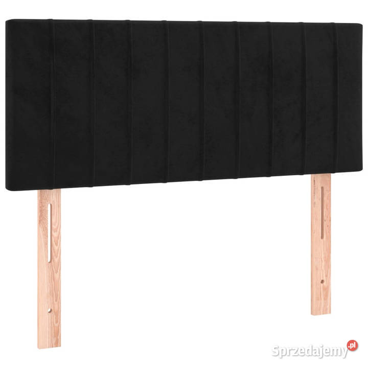 Zagłówek do łóżka z LED czarny 90x5x7888 aksamit Meble Warszawa