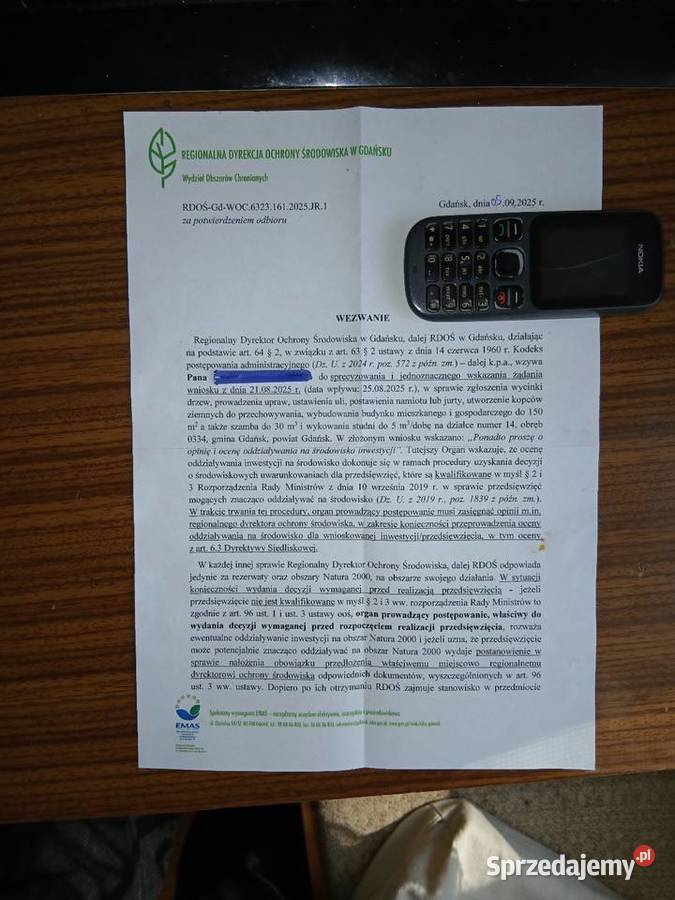 Sprzedam działkę 1418 mw Gdańsku Niegowook7