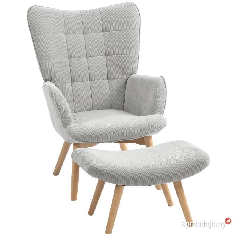 Fotel akcentowy w stylu skandynawskim Szary małopolskie Nowy Sącz