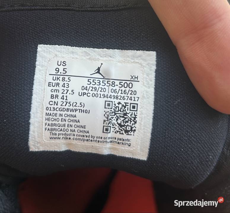 Air Jordan 1 Low Court Purple fioletowy mazowieckie Warszawa sprzedam