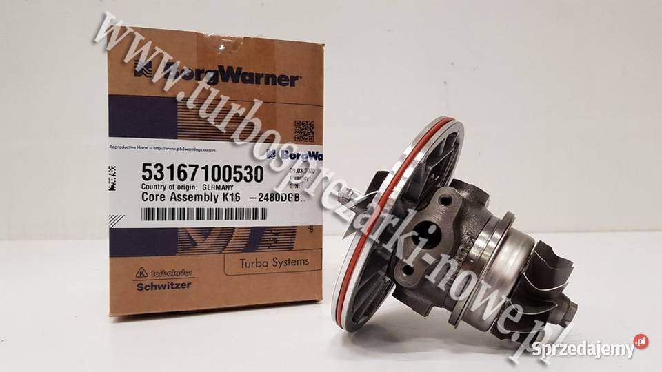 Nowy rdzeń CHRA BorgWarner KKK 53167100530 osobowe Pozostałe Siedlce