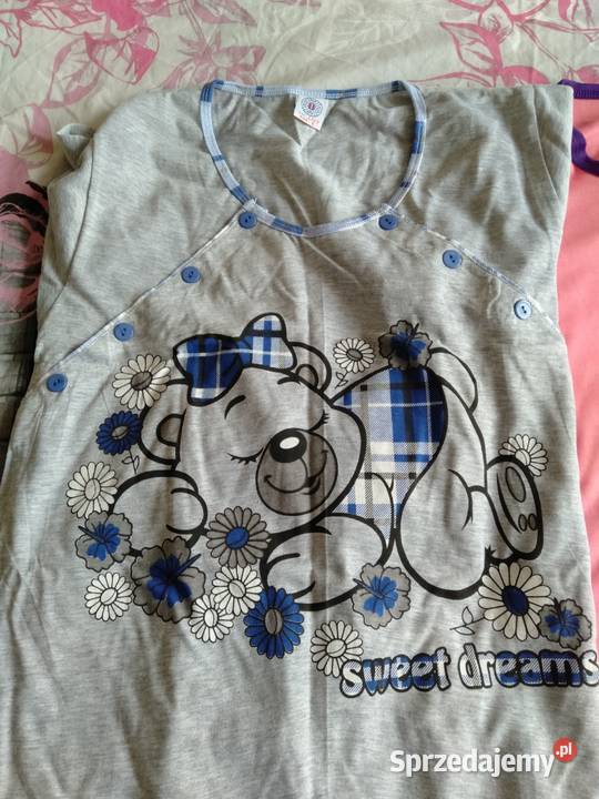 koszula nocna do karmienia porodu na guziki 100