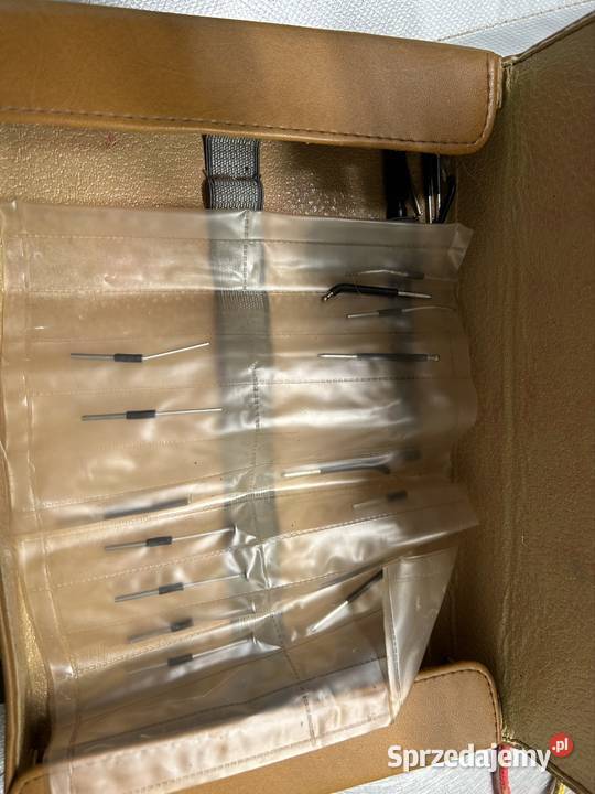 Nóż elektryczny Lancetron sprawny akcesoria