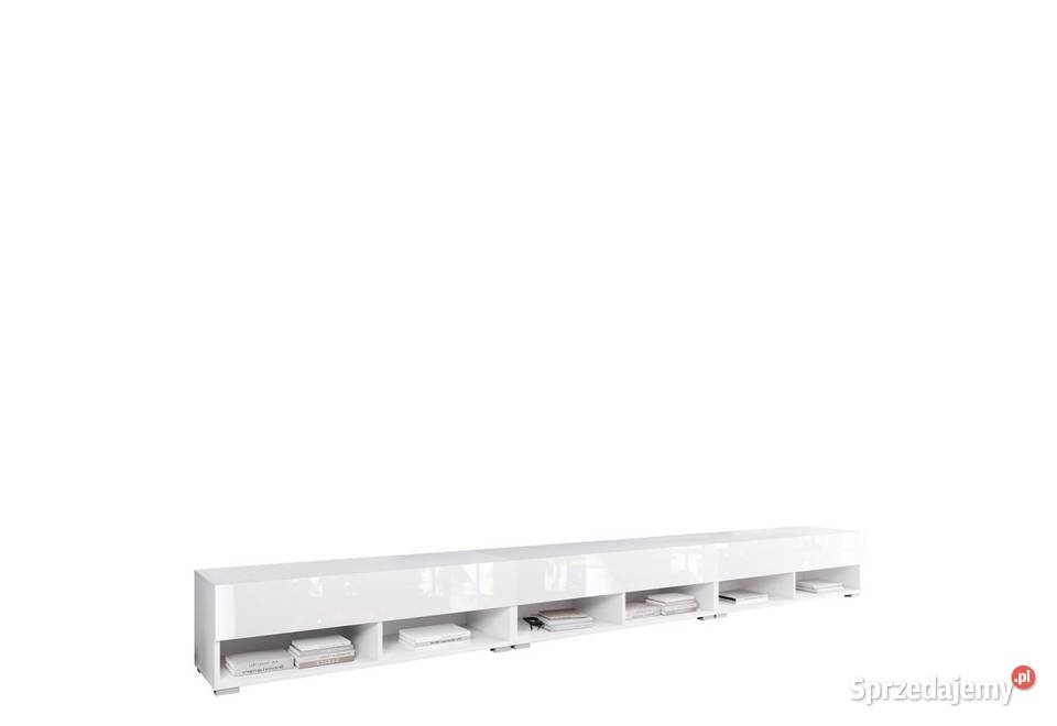 Szafka pod telewizor 300 z opcją LED Biały 31cm Łuków
