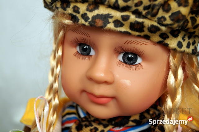 LALKA BOBAS AGATKA 60 ŚPIEWA MÓWI POLSKU Tkanina  Warszawa
