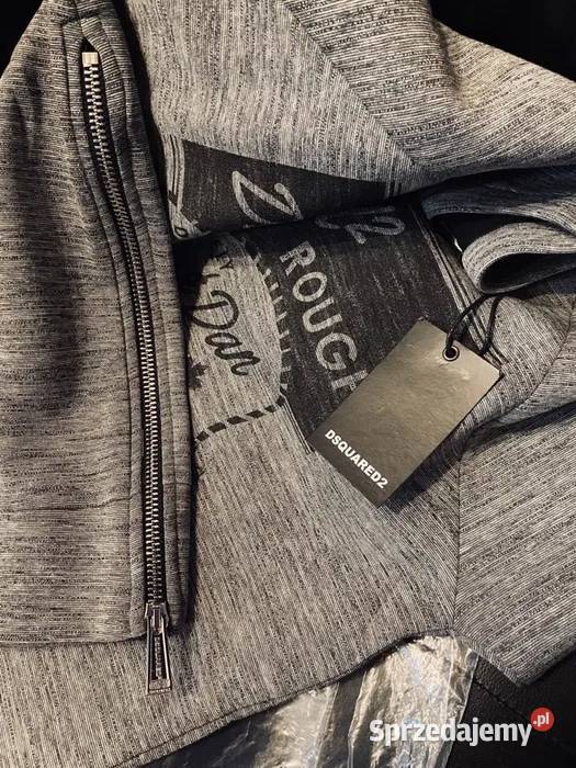 Nowa Bluza DSQUARED2 Rough Zip Grey org Szczecin