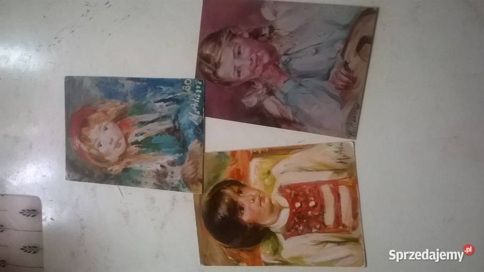widokówki pocztówki malarstwo M Adamczyk Gliwice sprzedam