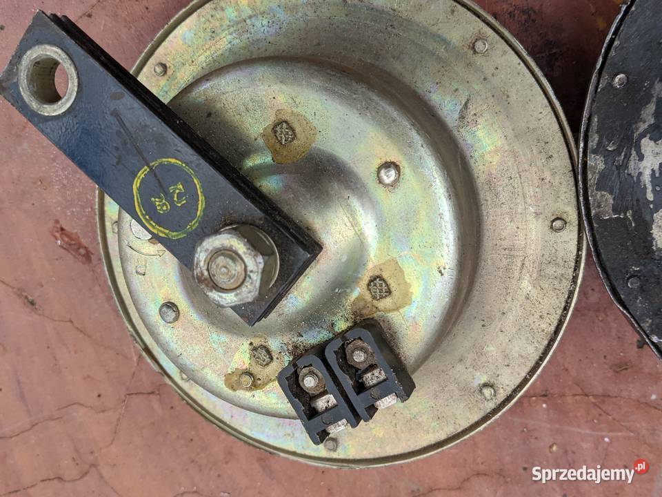 Sygnal klakson Milicja PRLBelma 12V niski ton24 osobowe Stalowa Wola