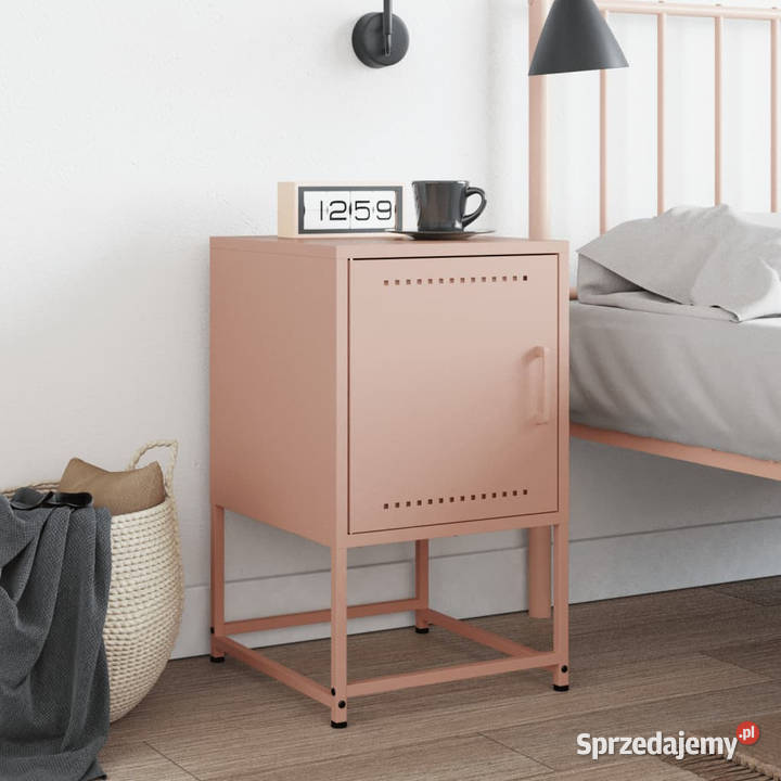 Szafka nocna różowa 36x39x605 stal WM846448 Warszawa