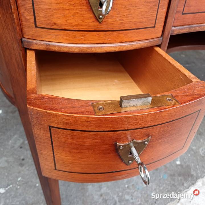 Antyczne Biurko w kształcie Nerki styl Angielski