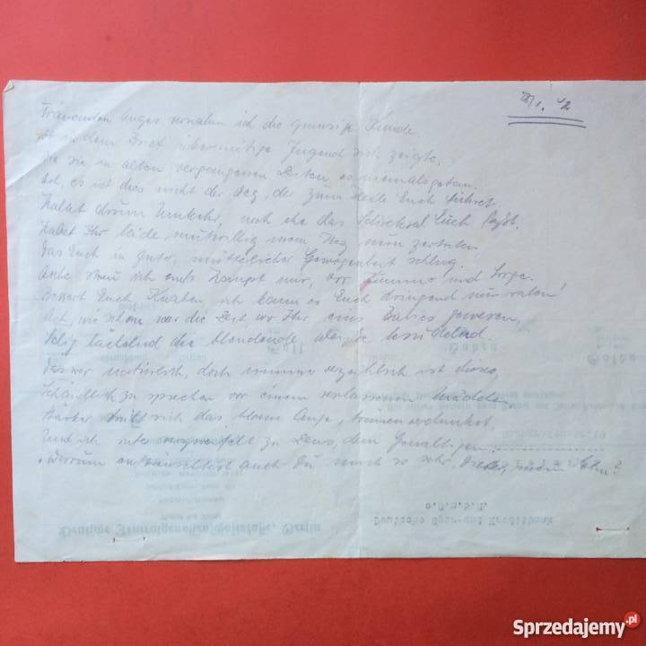 752 Dokument Niemiecki zachodniopomorskie Szczecin sprzedam