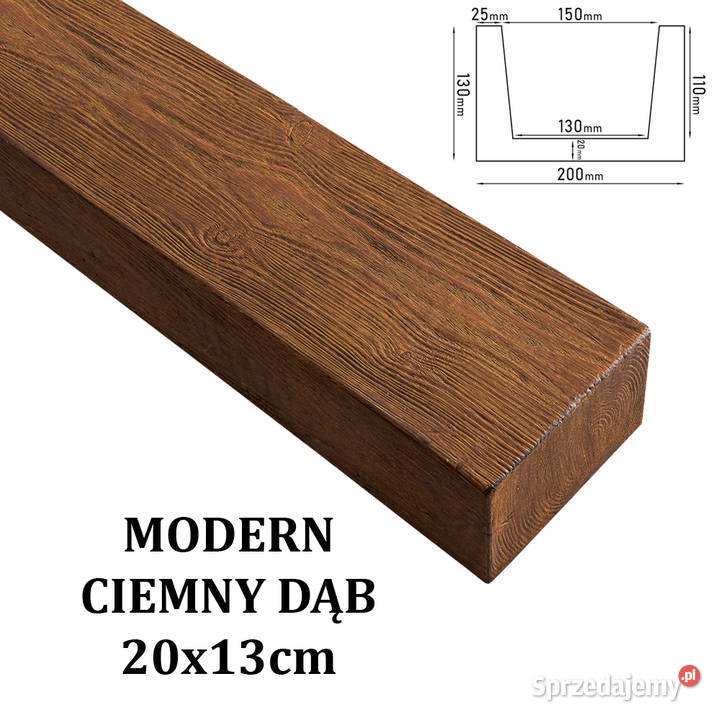 Belka Modern 20x13 Ciemny Dąb