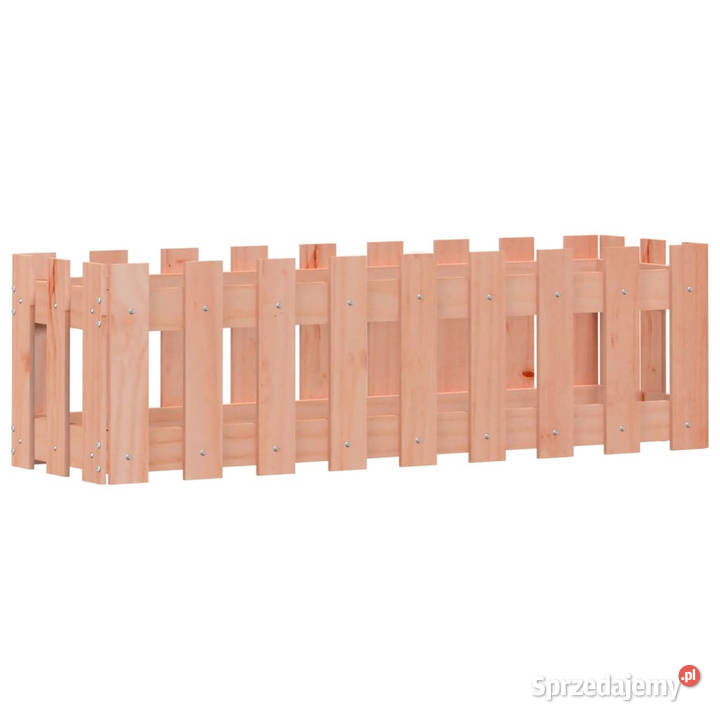 Rabata ogrodowa z płotkiem 100x30x30 lite drewno mazowieckie Warszawa