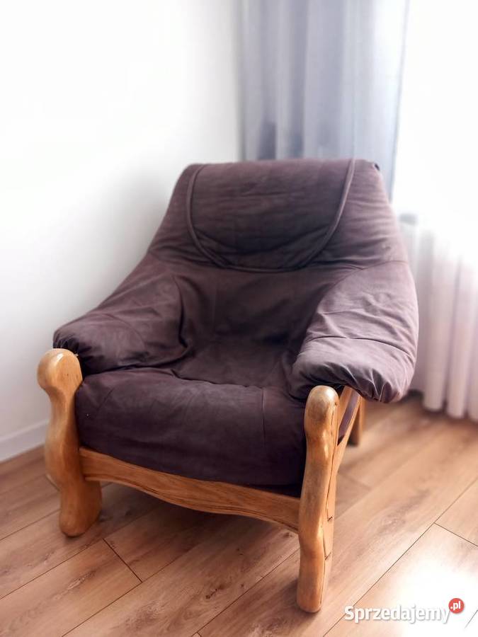 Fotel dębowy Gdańsk 120cm