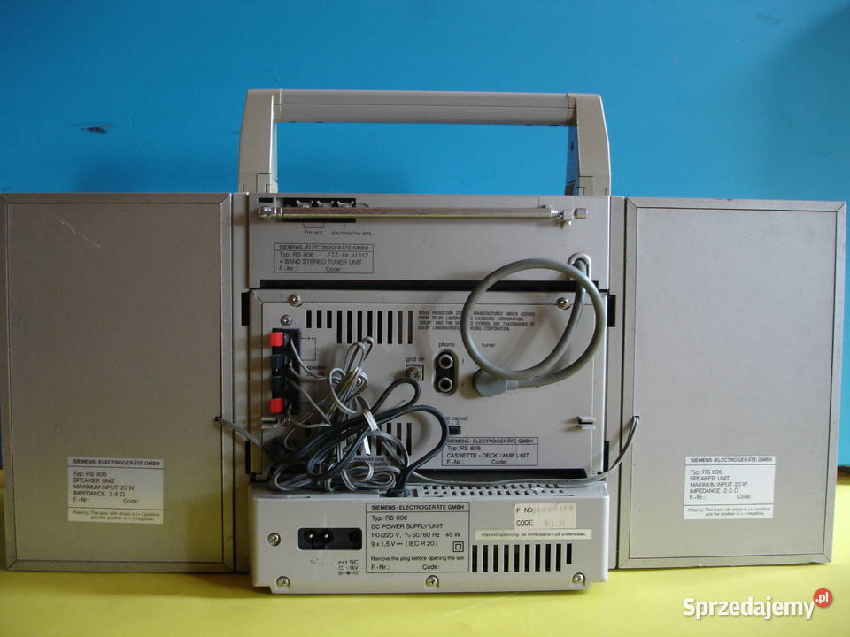 Radiomagnetofon SIEMENS RS806 Zielona Góra