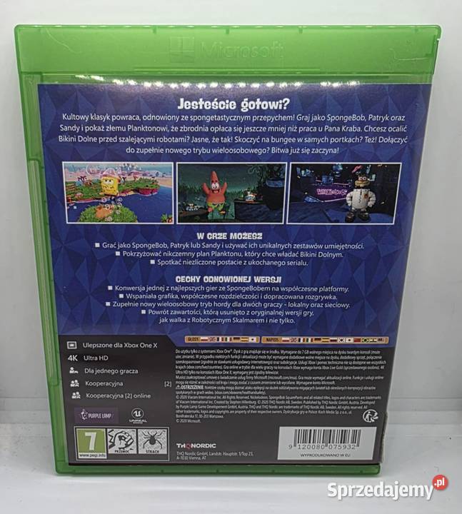 Gra SpongeBob Battle for Bikini Bottom Elbląg sprzedam