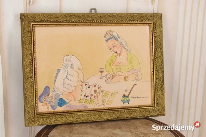 Maja Berezowska Wróżenie z Kart Akwarela Na Obrazki i obrazy Kraków