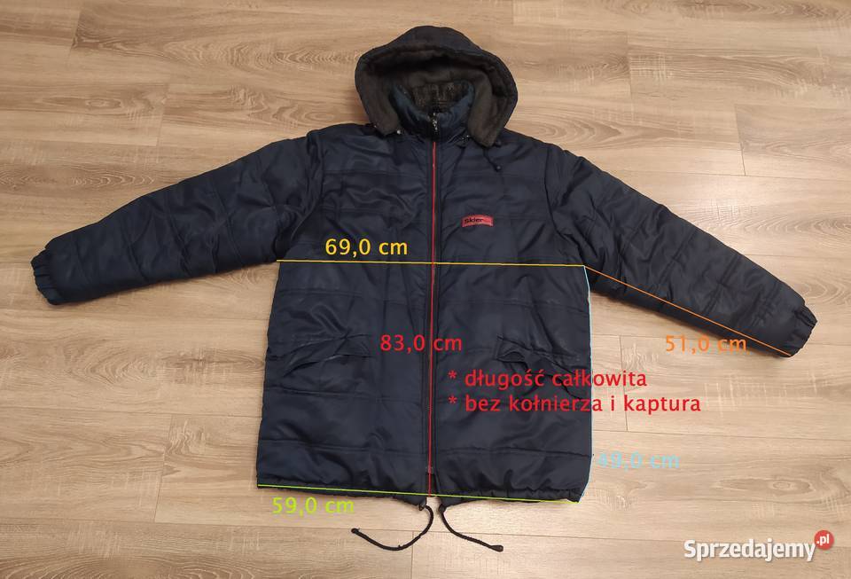 Kurtka męska CZARNE Skier SPORT