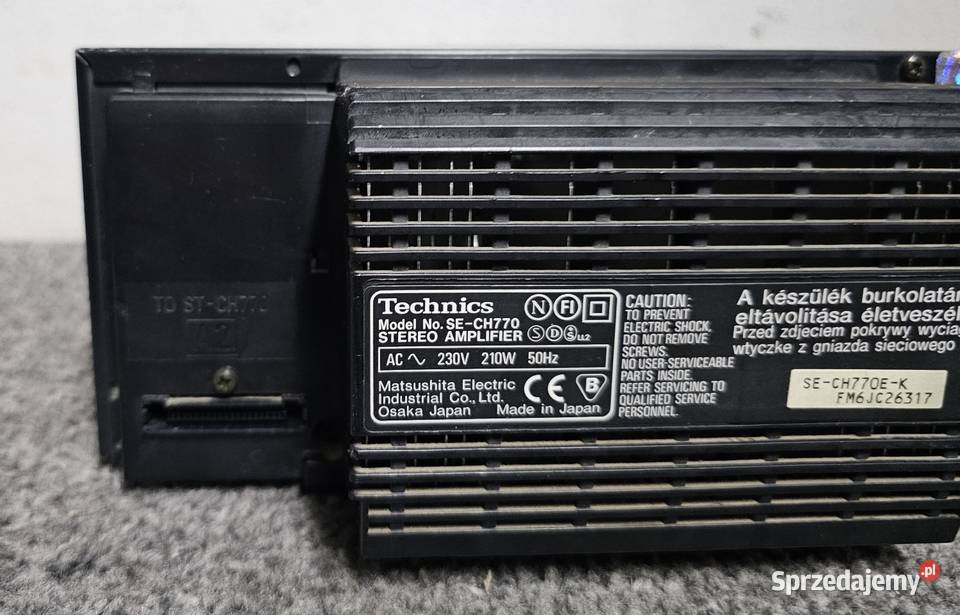 Wzmacniacz stereo Technics SECH770 małopolskie Kraków